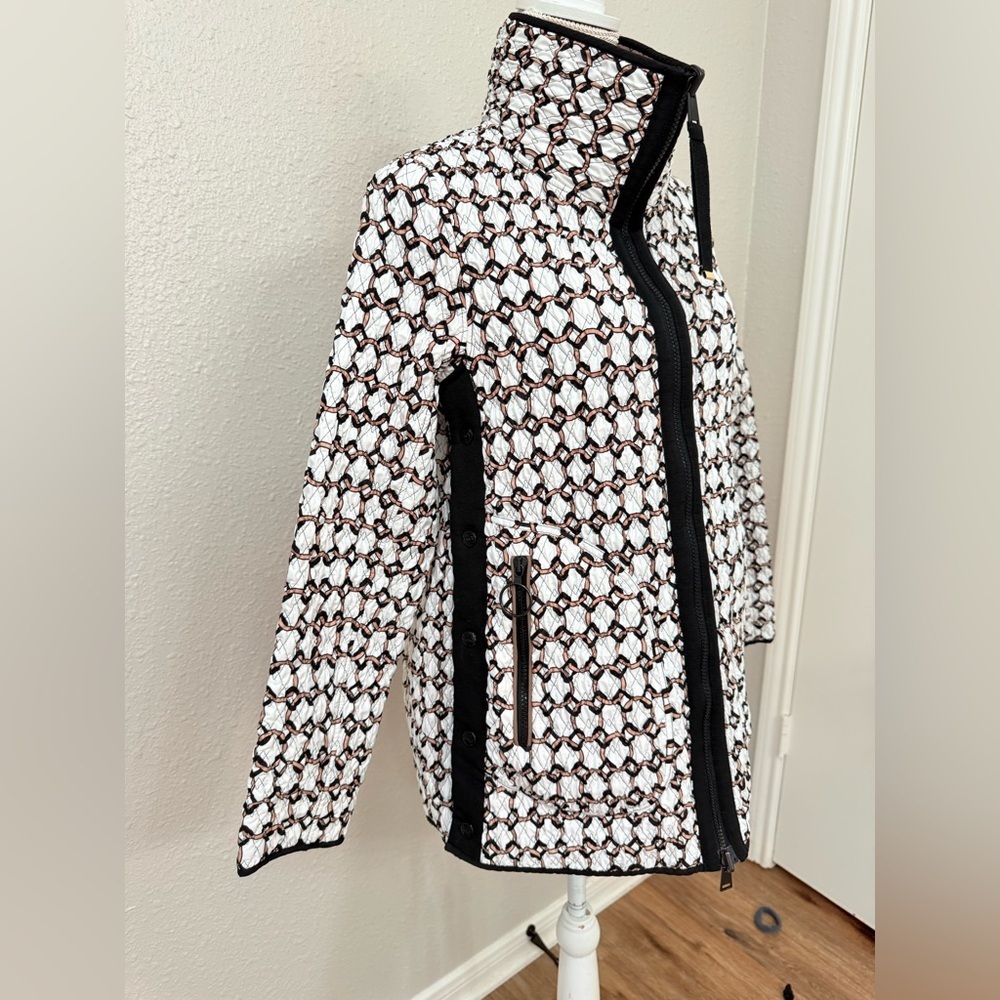 LANDI Fancy Reversible Trapuntino Quilted Women's Jacket Made in Italy Size S - Picture 3 of 11